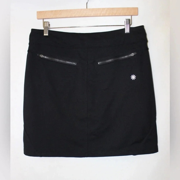 Athleta Trailside Black Tennis Activewear Casual Golf Skort Size Medium Tall - Picture 6 of 14
